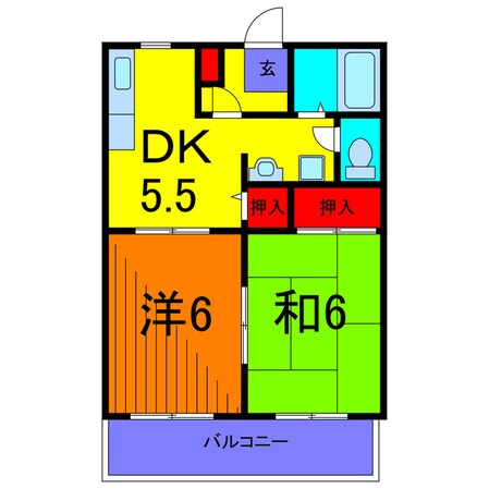 アローキャニオンＥ棟の物件間取画像